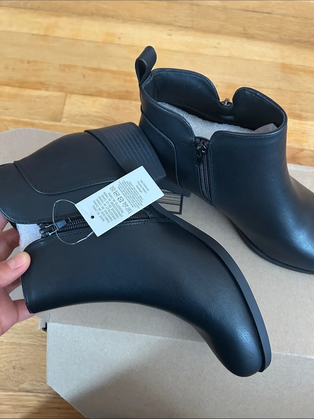 MySoft Women’s Black Ankle Boots - Classic Side-Zip Chelsea Style